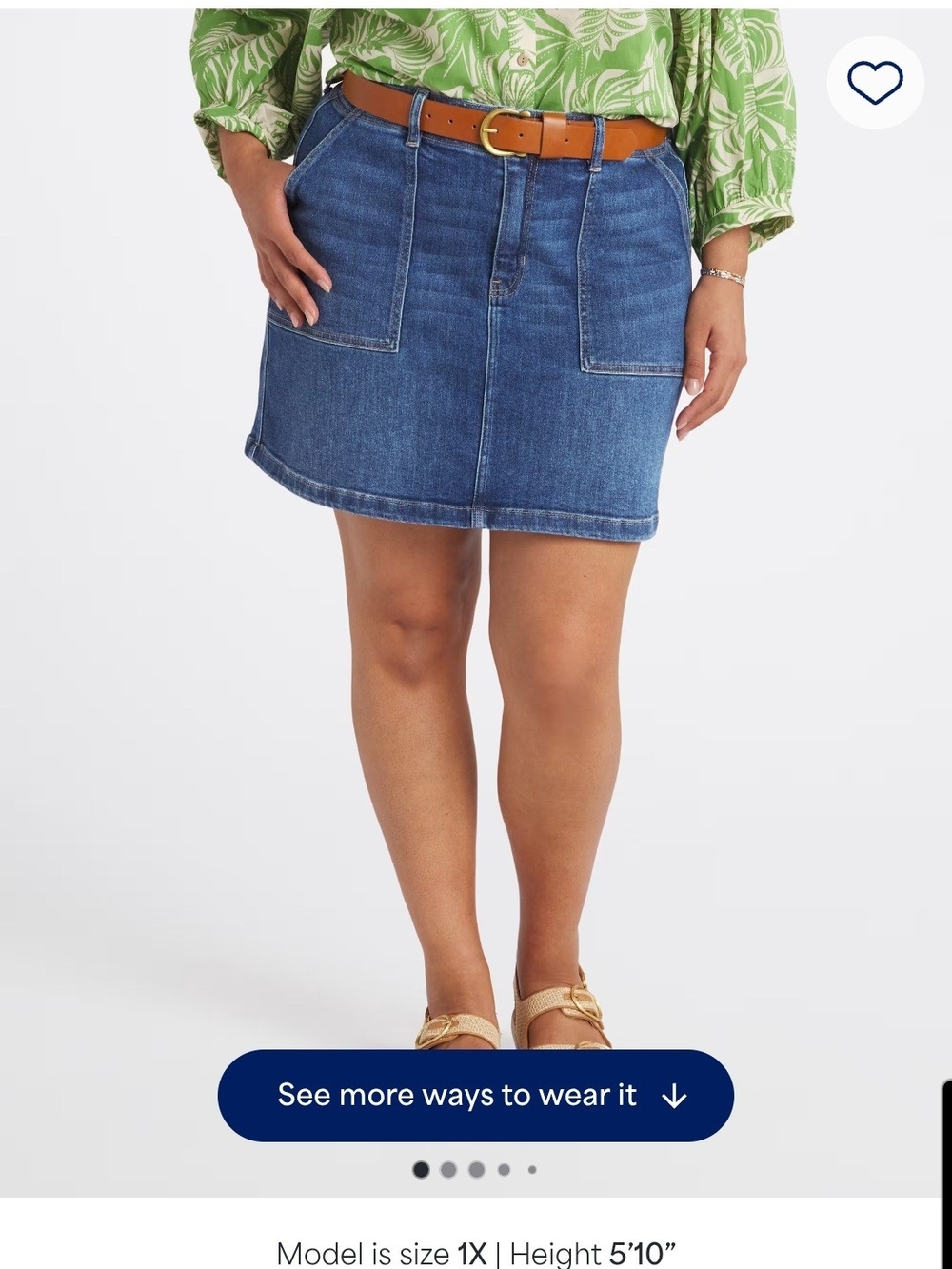 Just USA Blue Denim Mini Skirt